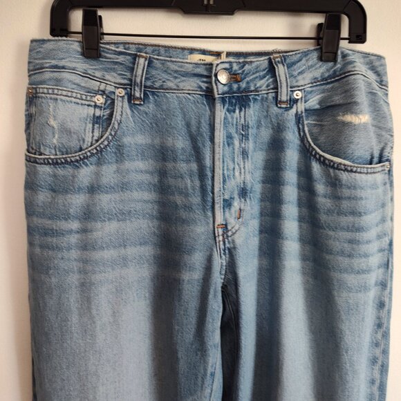 Ladies SZ 28 Madewell Blue Curvy Dean Straight-Leg Jean - Picture 2 of 6
